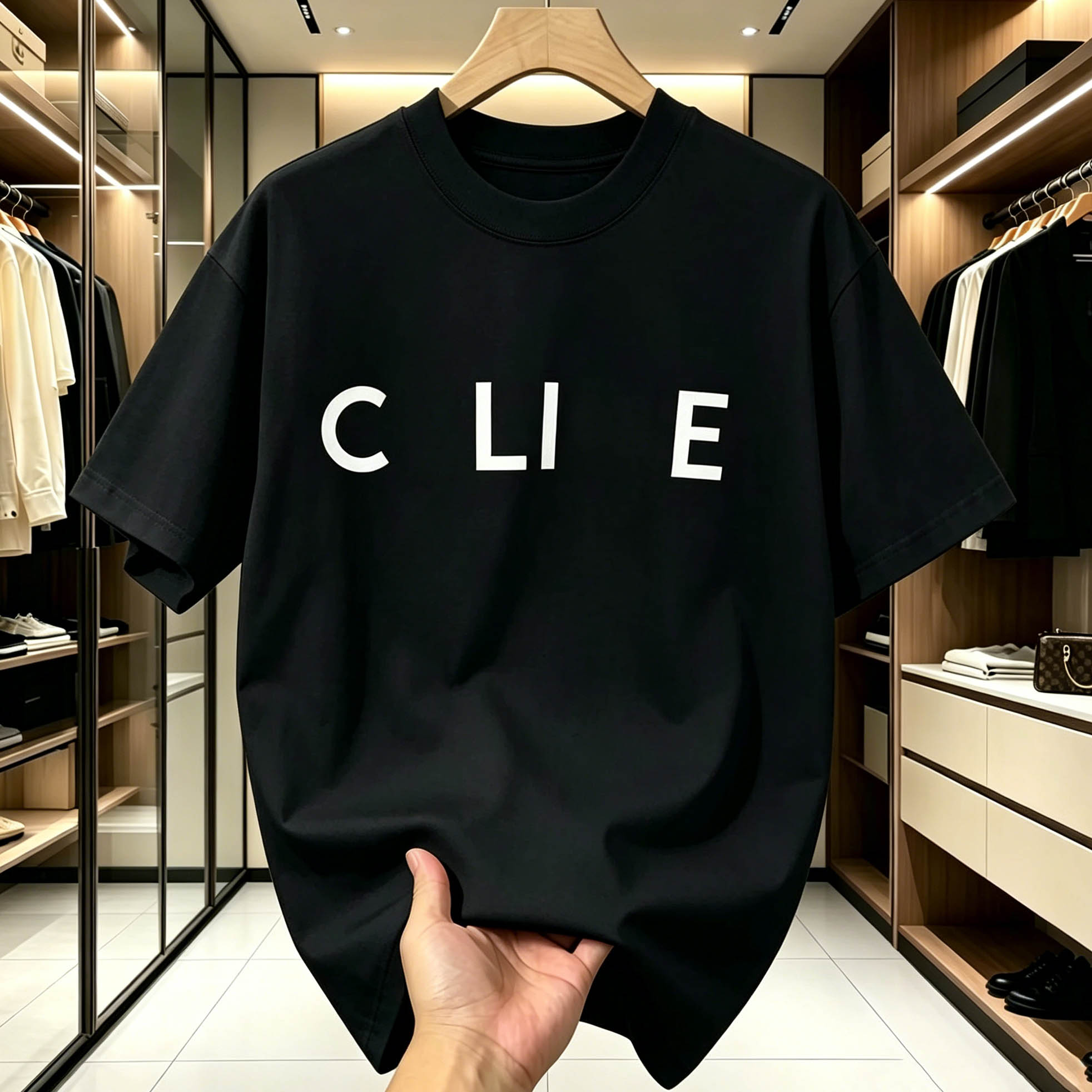 T-Shirt Casual Estiva A Maniche Corte In Puro Cotone Con Stampa Di Nuove Letter…