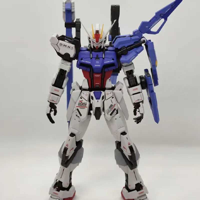 WUJI Model MG 1/100 GAT-X105+AQME-X02 Ryuutoko style Twin Sword Strike Assembly Model Kits Action Figure Robot Plastic Model L260610D1ZR - view 6