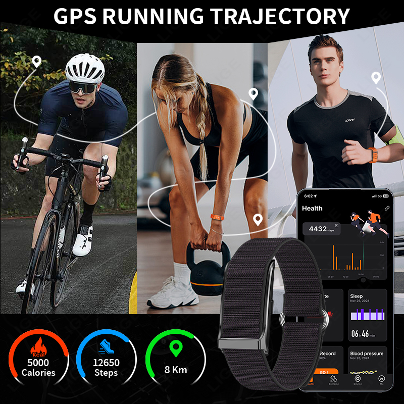 LIGE Smart Sports Watch-light Design, Multiple Strap Selection, Bracelet Search Function, Photo Control, Sitting Reminder, Support for Multiple Langua - view 6