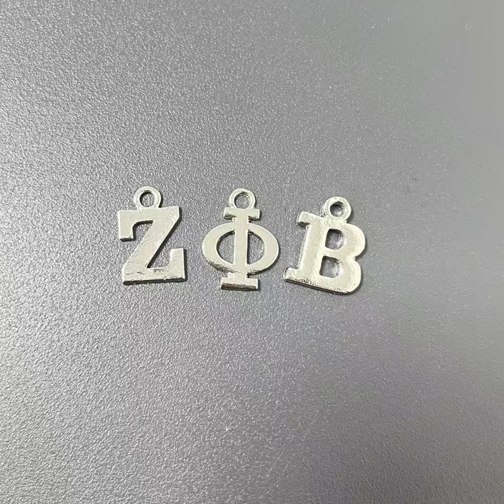 Personalized n custom pin wedding alloy Greek sorority fraternity Greek letters ZOB OES rhinestone pearl sorority broo 260609 - view 5