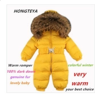 Winter Clothes Infant Baby Snowsuit Boys Girls Romper Jacket Hooded Down Parkas Jumpsuit Warm Thick Coat Outwear Infant Clothing 240904