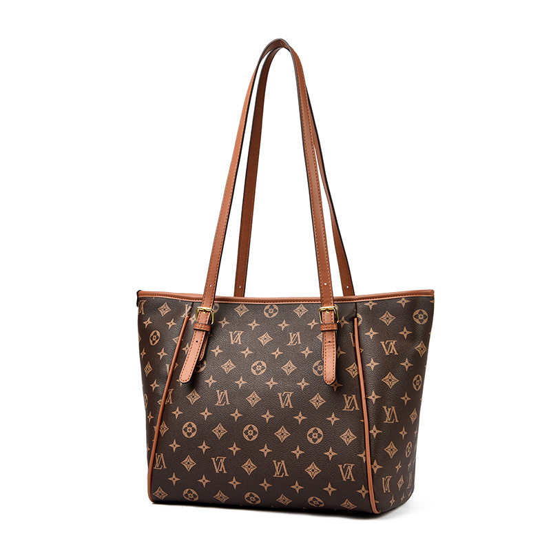 Luxury OULAIMEIZI 2026 Hot Fashion Retro Designer Casual Tote Bag Versatile Trendy Large Capacity Brown Yellow Travel Bags for Women