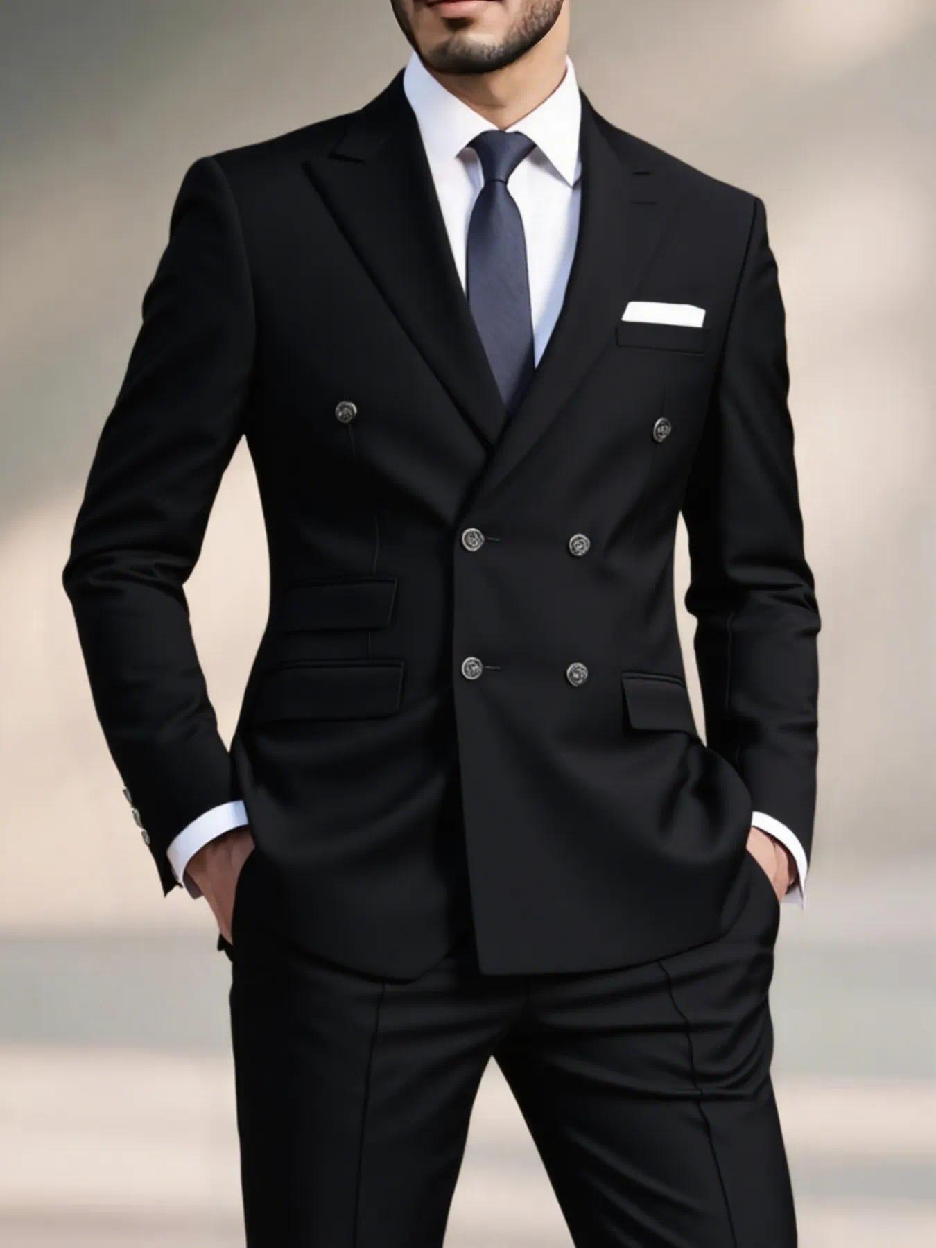 Men's Suits Wedding For Men Elegant Blazers Set 2 Pieces Luxury Business Formal Pants Full Coats Jackets Blazer Suit Durable Designer Apparel Sel - view 3