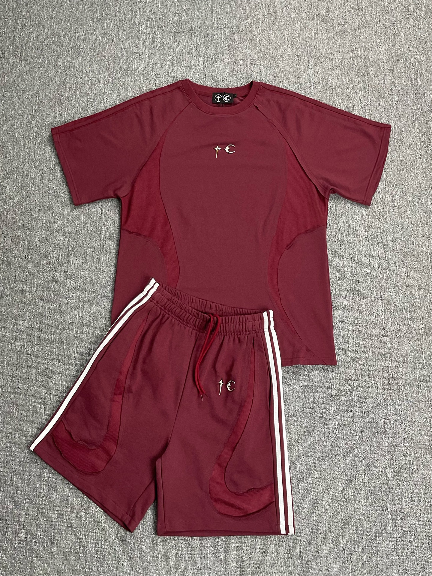 Men's Tracksuits Trendy Brand Men Women T Shirt Shorts Set The Collection Colorway Solid Shirts Summer Drawstring Tees Sets