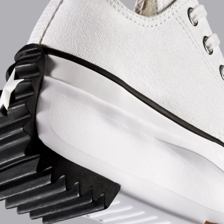 Converse Run Star Hike Retro Black High Top Canvas Sneakers Chunky Platform Jagged Rubber Sole Lightweight Breathable Non Slip Street Casual Shoes for - view 7