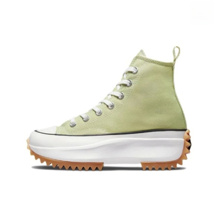 Converse Run Star Hike Retro Black High Top Canvas Sneakers Chunky Platform Jagged Rubber Sole Lightweight Breathable Non Slip Street Casual Shoes for - view 6