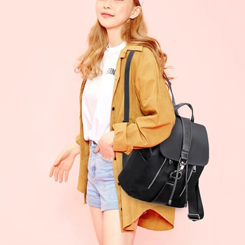 Women Backpack ner High Quality Nylon Bag Fashion School Bags Large Capacity Knapsack Casual Travel y260615 - view 7