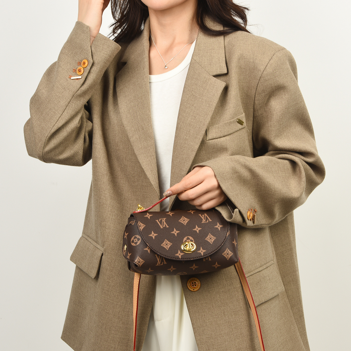 Luxury OULAIMEIZI 2026 New Fashion Retro Designer Shoulder Bags Versatile Trendy Cross Body Bags for Women - view 7