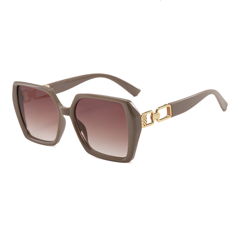 Designer Luxury European And American Style Square Large Frame Face Sunglasses For Women Sunshade Sun Protection Stylish Outdoor UV Protection Sunglas - view 6