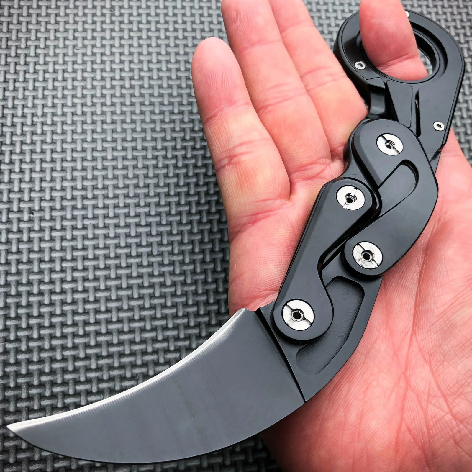 Pocket Double-arm Knife All-steel Claw Folding Knives Camping Tool Outdoor Mechanical Multifunction Knives 260610 - view 3