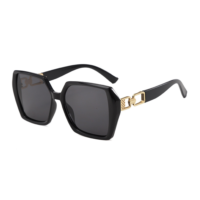 Designer Luxury European And American Style Square Large Frame Face Sunglasses For Women Sunshade Sun Protection Stylish Outdoor UV Protection Sunglas - view 3