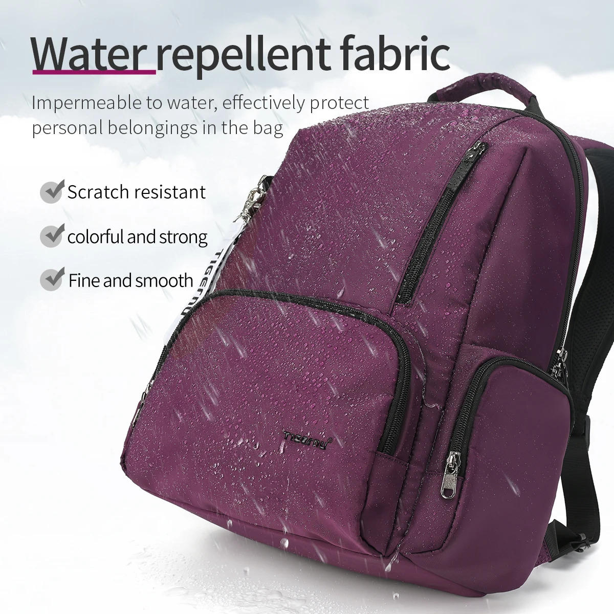 Tigernu School Backpack For Girls 14inch Laptop Backpack Waterproof Travel Bags Knapsack y260615 - view 4