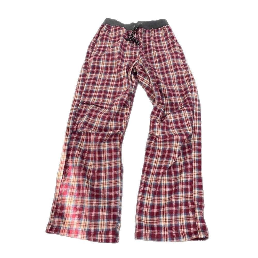 Luxury Brand Designer Clothes American Retro Red For Men, Autumn Style, Pleated, Contrasting Color Plaid Trousers, Straight-Leg, Slightly Flared Long  - view 6