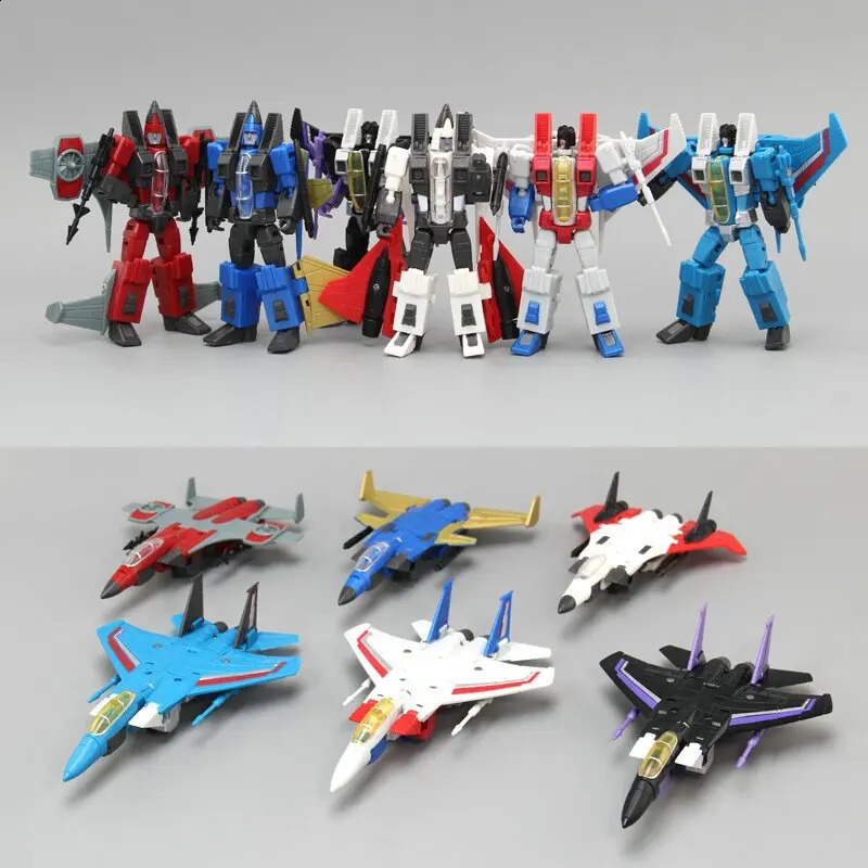 Transformation Robot Starscream Skywarp Thundercracker Ramjet Dirge Thrust Action Figure Action Characters Deformation Kids Toys 260610 - view 6