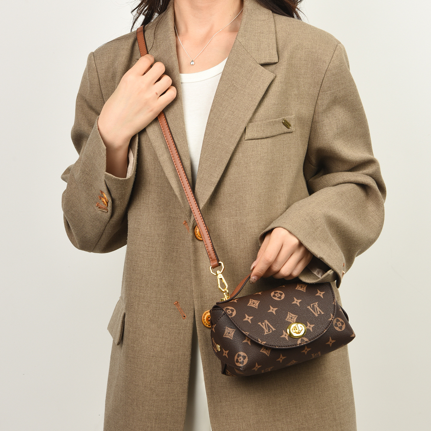 Luxury OULAIMEIZI 2026 New Fashion Retro Designer Shoulder Bags Versatile Trendy Cross Body Bags for Women - view 4