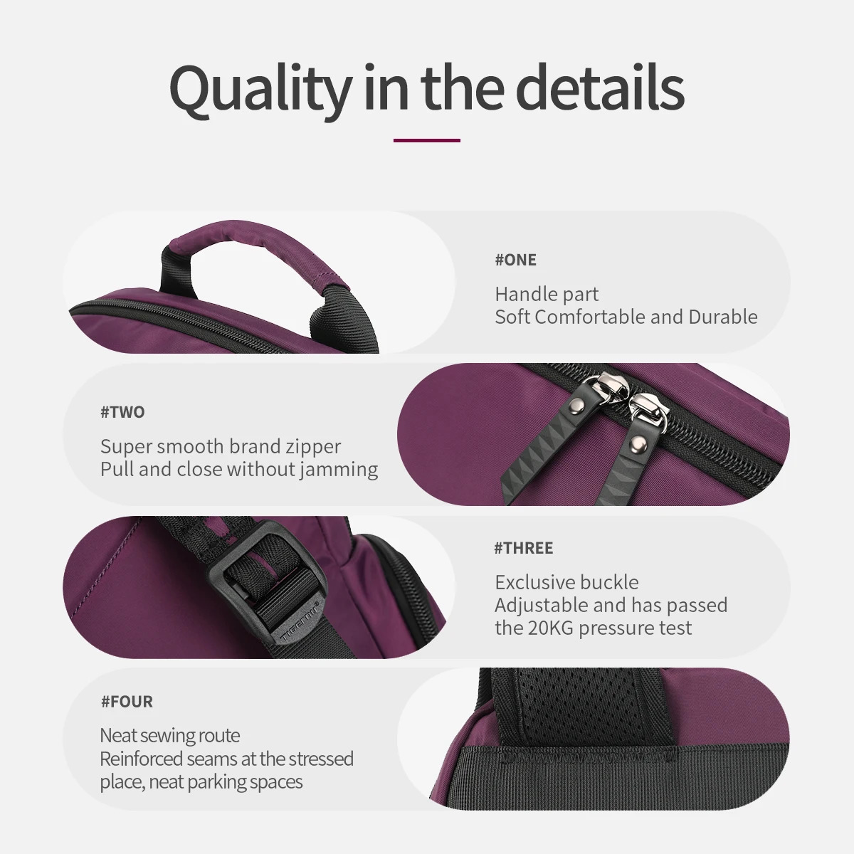 Tigernu School Backpack For Girls 14inch Laptop Backpack Waterproof Travel Bags Knapsack y260615 - view 6