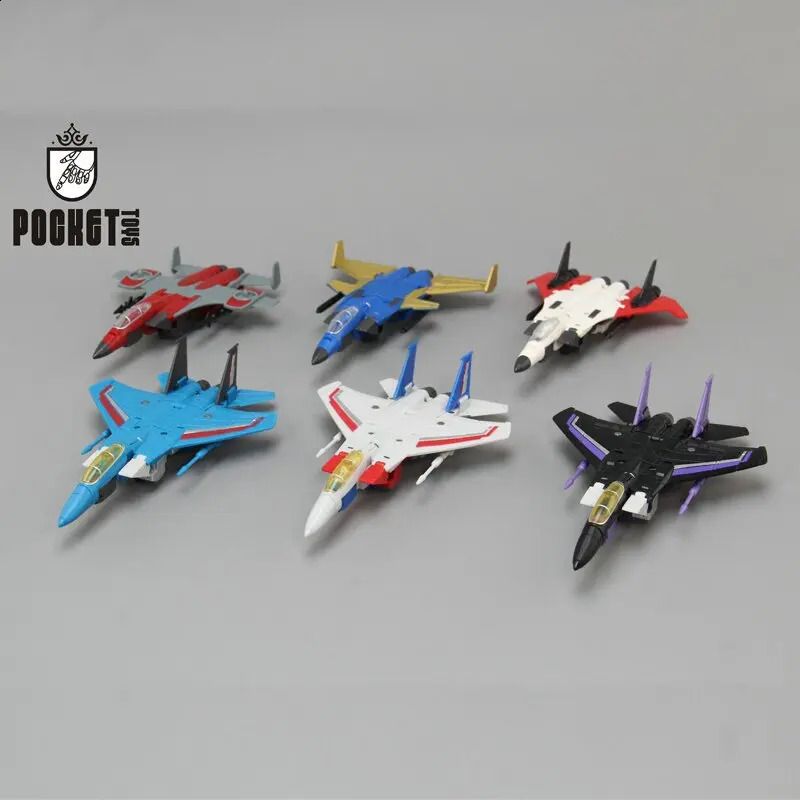 Transformation Robot Starscream Skywarp Thundercracker Ramjet Dirge Thrust Action Figure Action Characters Deformation Kids Toys 260610 - view 4