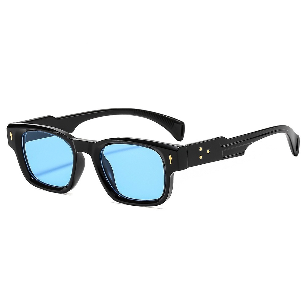 Designer Luxury Trendy Men's Narrow-frame Sunglasses Retro Square Street Style European And American Fashion Eyewear Sun Protection Stylish Sungl - view 4