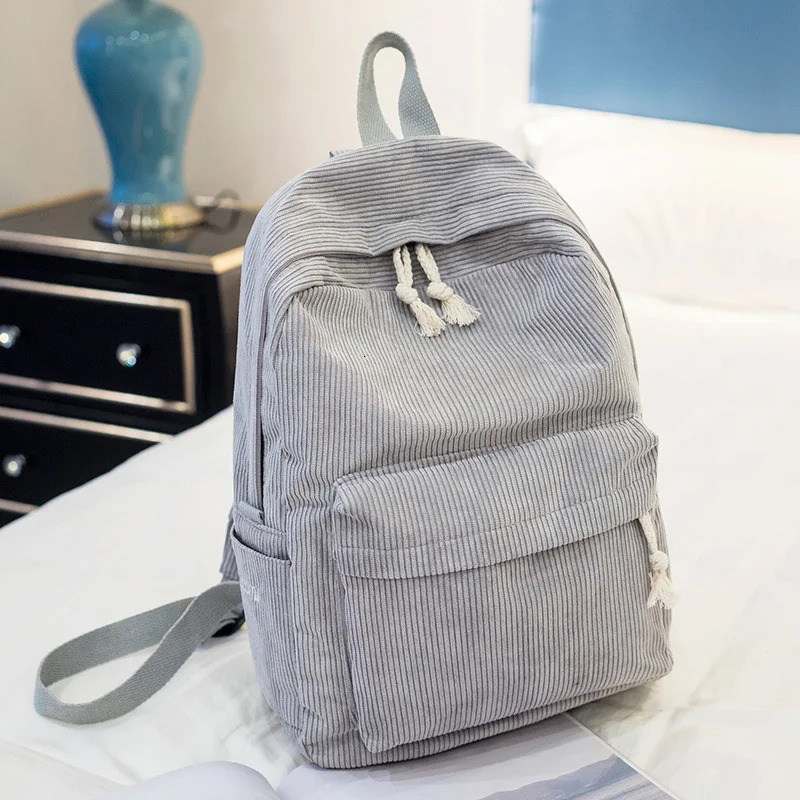 Corduroy Women Schoolbag Backpack Training Antitheft Shoulder Bag For Teenager Knapsack Unisex Classic Campus Port y260615 - view 4