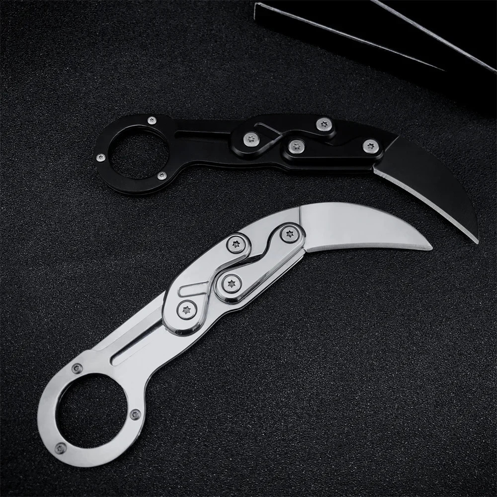 Pocket Double-arm Knife All-steel Claw Folding Knives Camping Tool Outdoor Mechanical Multifunction Knives 260610 - view 6