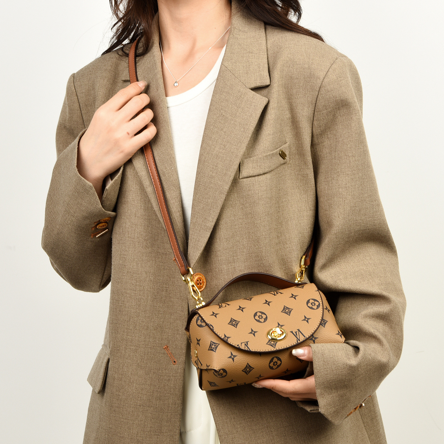 Luxury OULAIMEIZI 2026 New Fashion Retro Designer Shoulder Bags Versatile Trendy Cross Body Bags for Women - view 6
