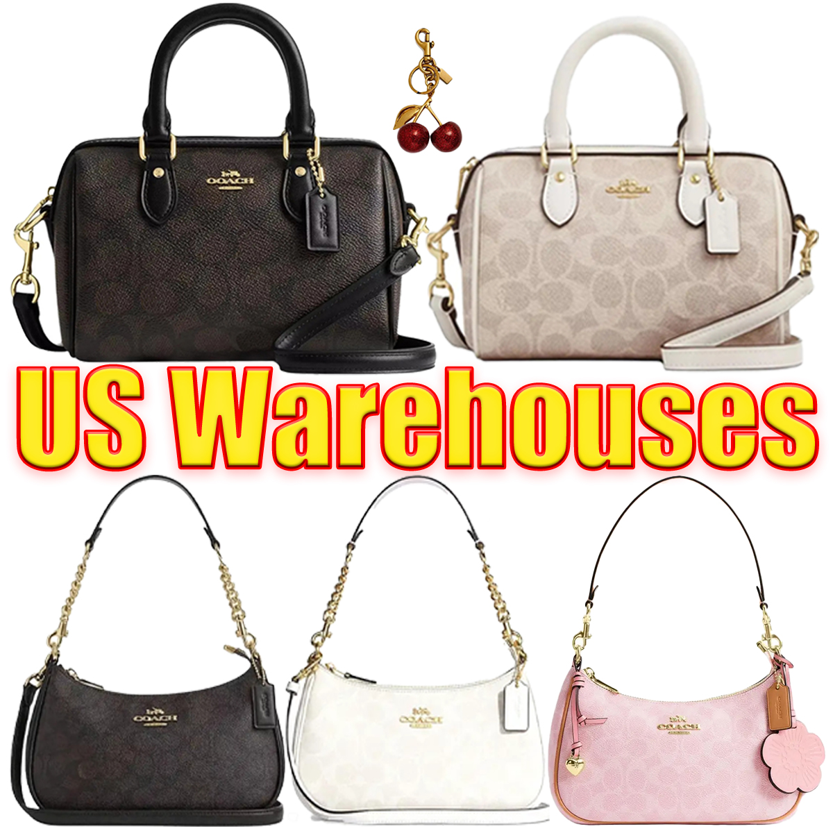 TOte bag Designer Bag coachbagas coachcross body bag Rowan 18 Classic Print Zipper Closure Shoulder Bag Women's Luxury Handbags TOp Leather Wallet Fast Delivery