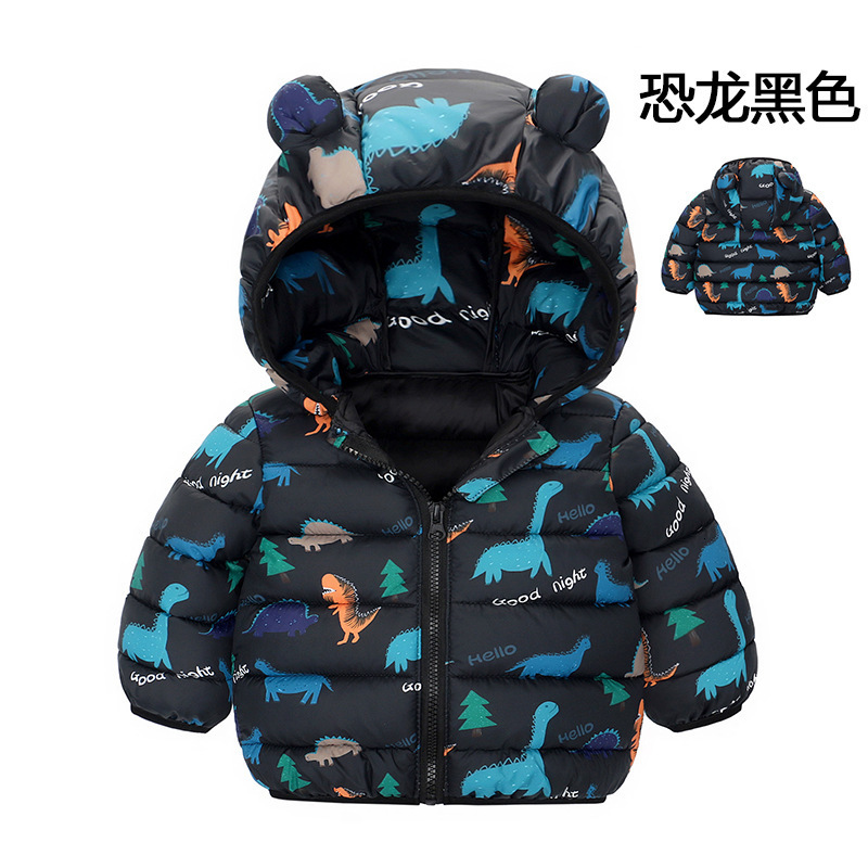 Children Jackets Autumn Spring Kids Outerwear Coats Winter Dinosaur Cartoon Girl Baby Boys Windbreaker 1-7T JYF 211027