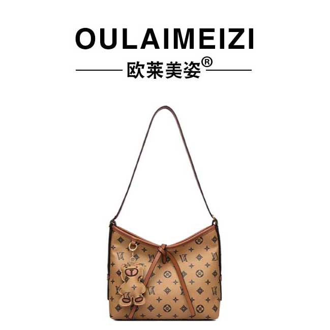 New OULAIMEIZI designer Creative and Fashionable Printed Small Square Handbag Version Exclusive Design Simple and Elegant Wear-resistant and Practical