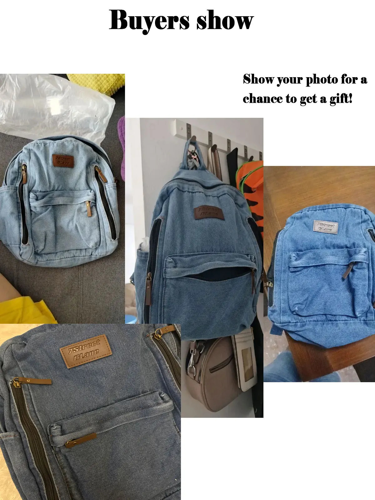 Denim Fashion Backpacks for School Trend Student Jeans Bag Multi Pockets Large Capacity Rucksack Mochila De Escola Feminina 2023 y260615 - view 7