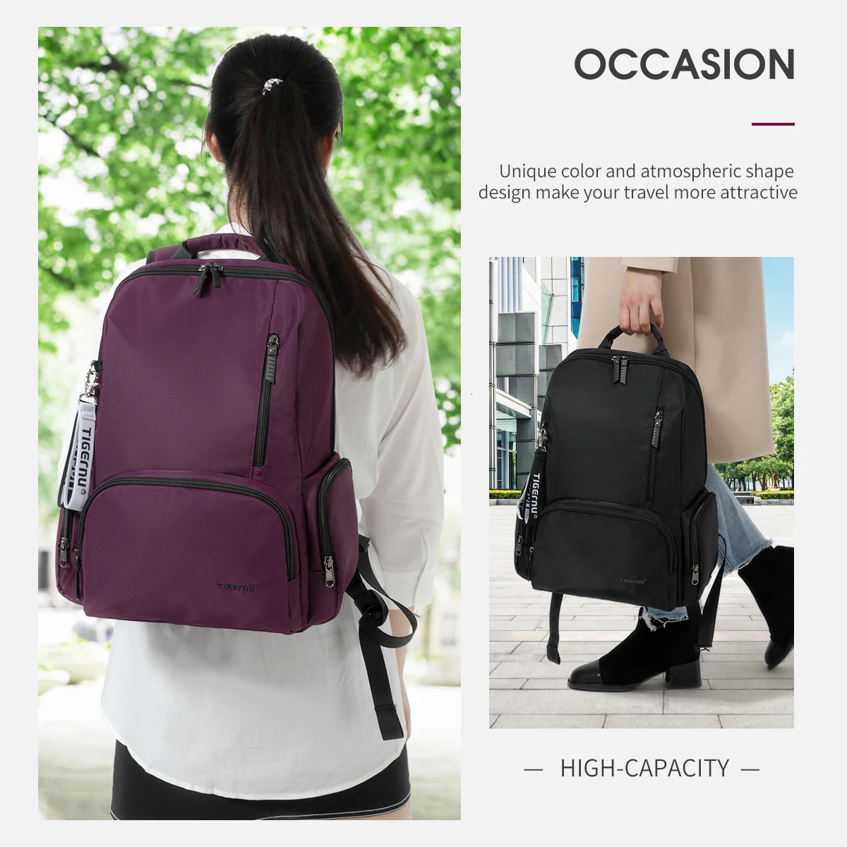 Tigernu School Backpack For Girls 14inch Laptop Backpack Waterproof Travel Bags Knapsack y260615 - view 7