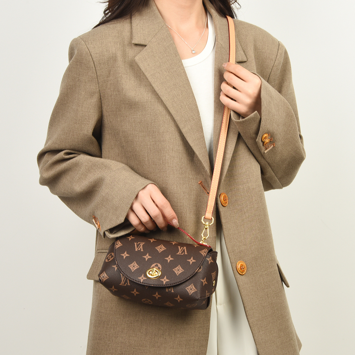 Luxury OULAIMEIZI 2026 New Fashion Retro Designer Shoulder Bags Versatile Trendy Cross Body Bags for Women - view 5