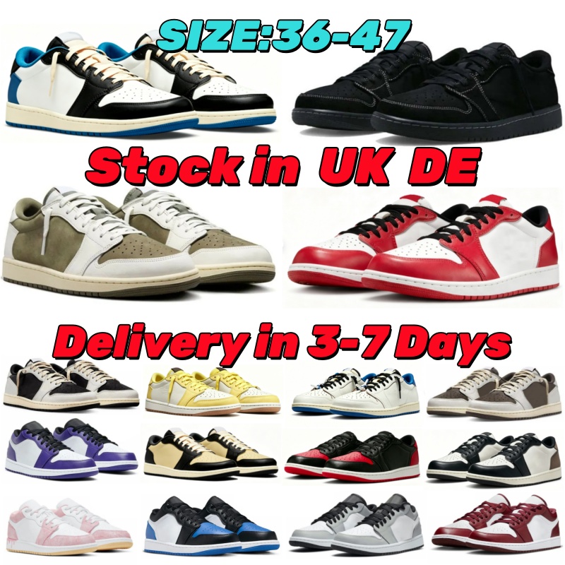 2026 Designer Low 1S Scarpe Da Basket Uomo Donna 1 OG Triple Nero Bianco Shadow…