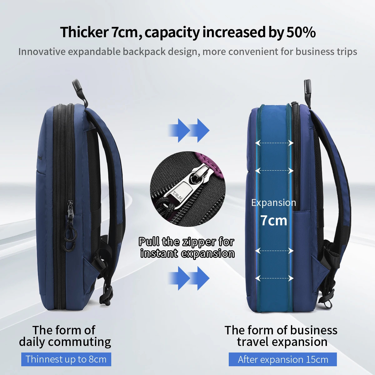 Tigernu Expandable Backpacks For Men Women 14156inch Laptop Backpack Bags Girls Travel Mochila Thin y260615 - view 3