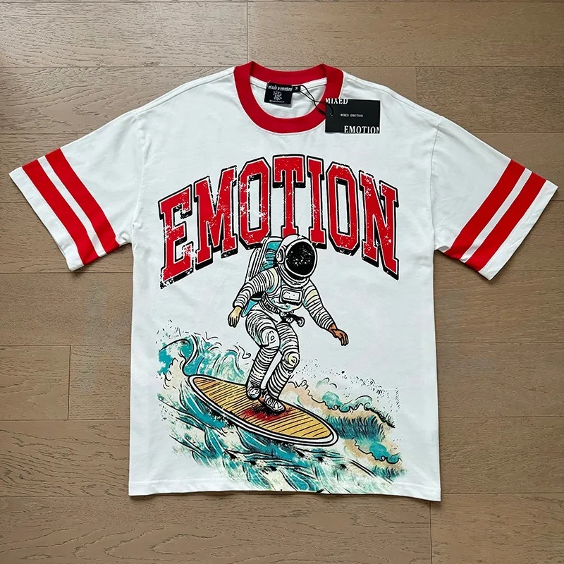 Mixed Emotion Premium Quality T shirt with Cupid graphic rhinestone print luxury oversize short sleeve tshirt Emotional Dark Aesthetic style streetwea - view 3