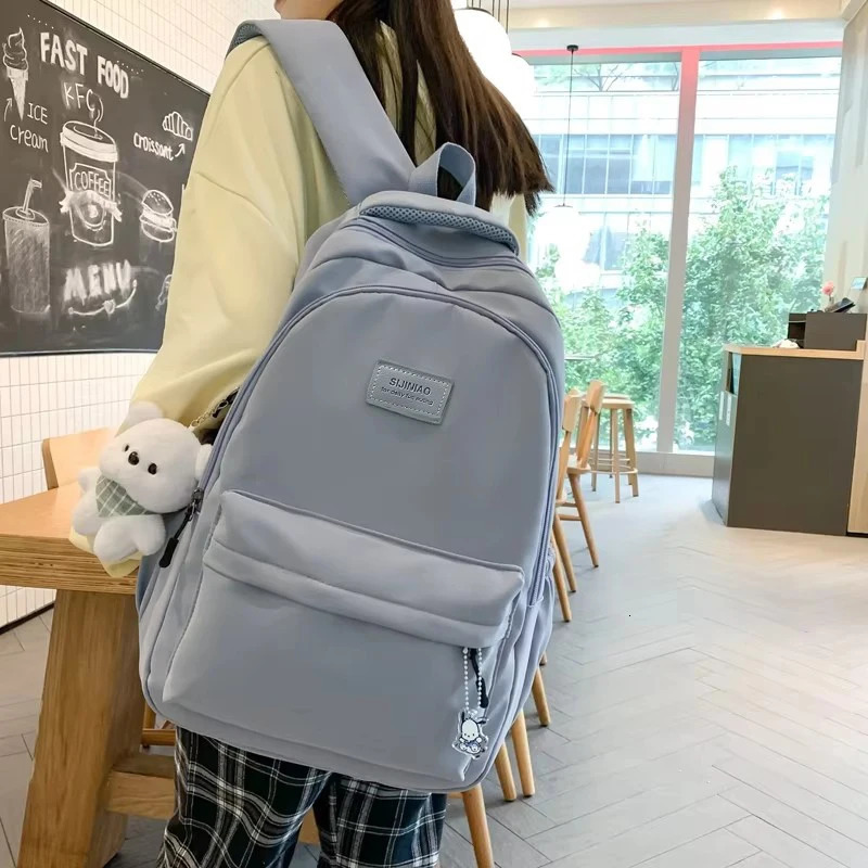 Female Fashion Men High Capacity Waterproof College Backpack Trendy Women Laptop School Bags Cute Girl Travel Book Bag Cool y260615 - view 4