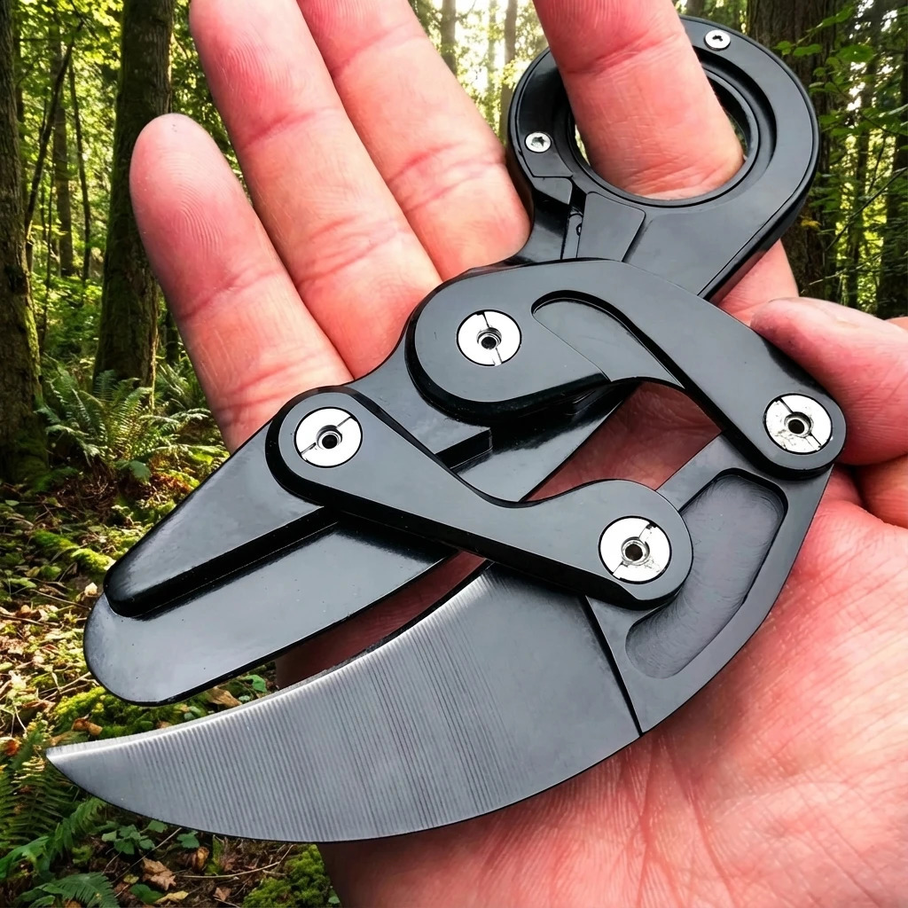 Pocket Double-arm Knife All-steel Claw Folding Knives Camping Tool Outdoor Mechanical Multifunction Knives 260610