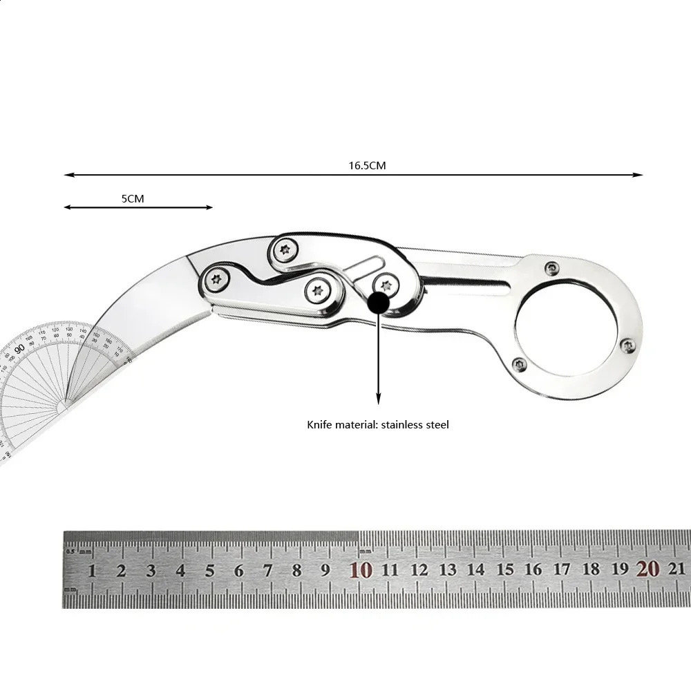 Pocket Double-arm Knife All-steel Claw Folding Knives Camping Tool Outdoor Mechanical Multifunction Knives 260610 - view 7