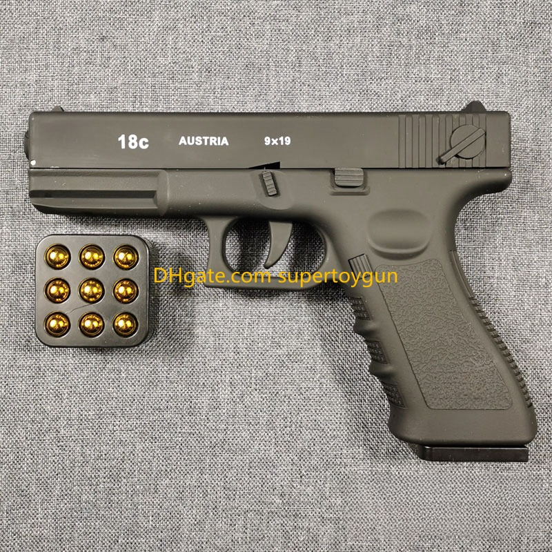 Automatic Shell Ejection Pistol Toy Gun Blaster Model For Adults Kids Outdoor Games