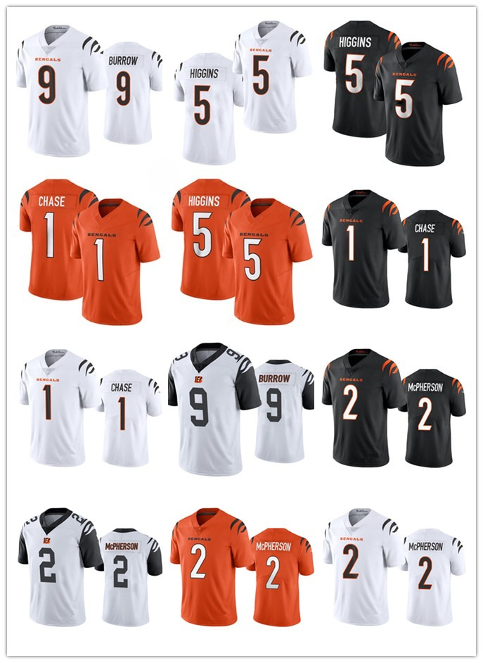 Maglia Da Calcio Bengal 9 Joe Burrow Chase Brown Zack Moss Mike Gesicki 1 Jamarr Chase Jermaine Burton Andrei Iosivas Erick All Jr. Logan Germaine 1-image