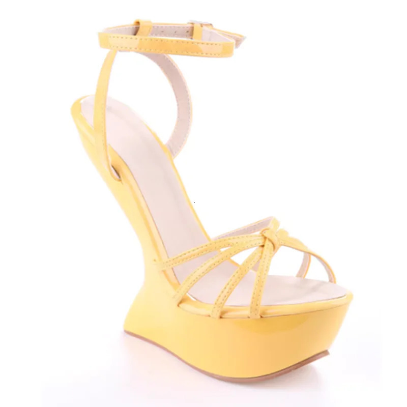 2026 Summer Strange Style Platform Sandals Cross Strap High Heels Slingback Street Shoes Ladies Ankle Buckle Party 260611 - view 7