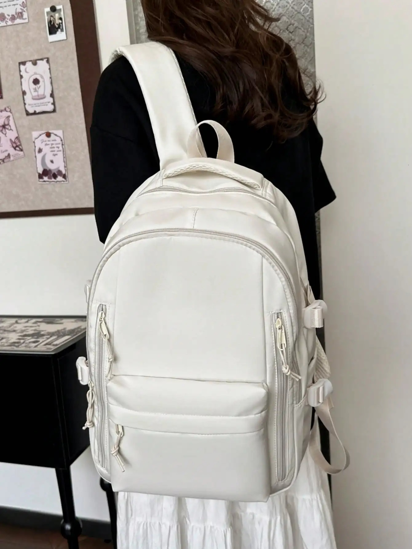 Fashionable and Casual Lightweight Nylon Backpack Large Capacity Multi Compartment Student Bag Travel Suitable for Daily Use y260615 - view 7