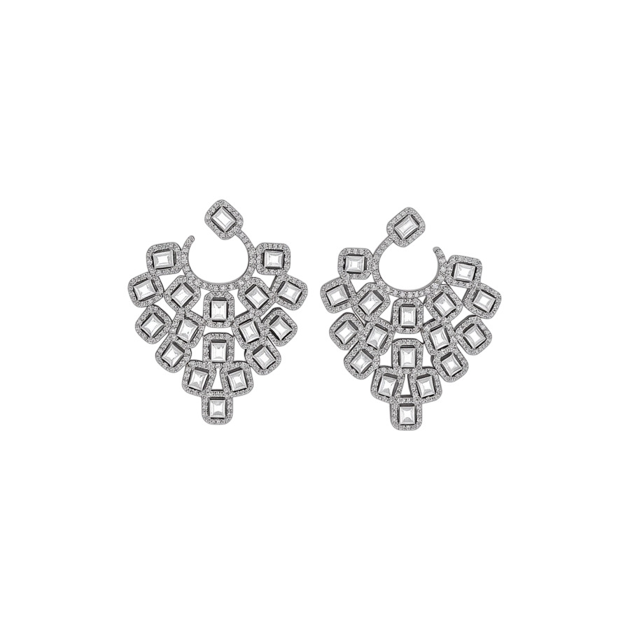2026 New Heart-Shaped Hollow Tassel Zircon Stud Niche High-End Earrings, Light Luxury, Exquisitely Crafted Luxurious Women's Ear Accessories - view 9