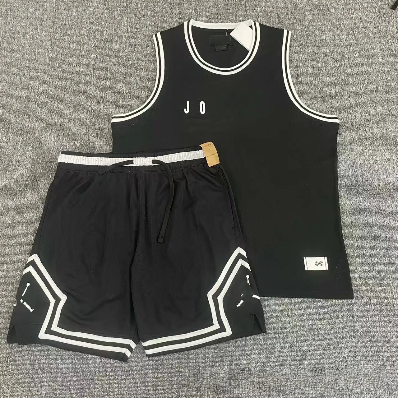 Designer Shorts Sports T-shirt vest set breathable quick drying fitness running marathon sports training shoulder basketball suit men's summer se