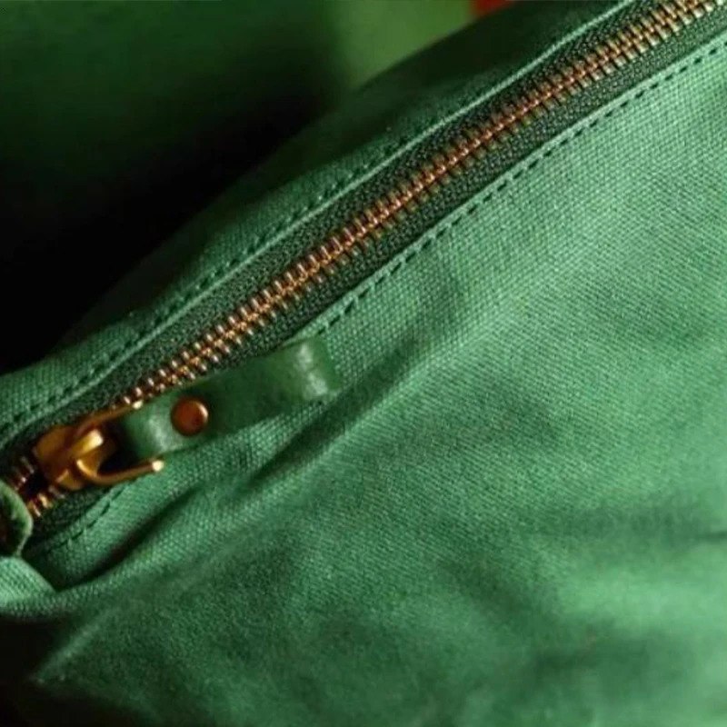 Japanese Green Bucket Bag Fashion Handbag Simple Versatile Pu Leather Trendy Womens Bag Exquisite Hardware Zipper Handbag a260625 - view 6