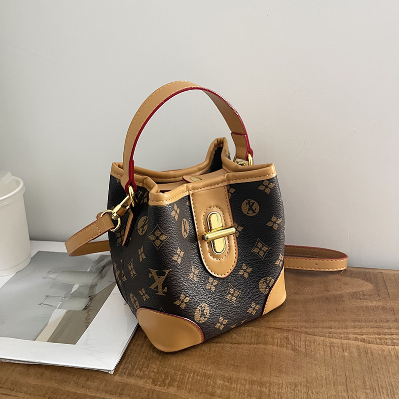 High end women's handbag 2026s new arrival vintage design bucket bag versatile fashionable shoulder bag crossbody bag free shipping - view 3