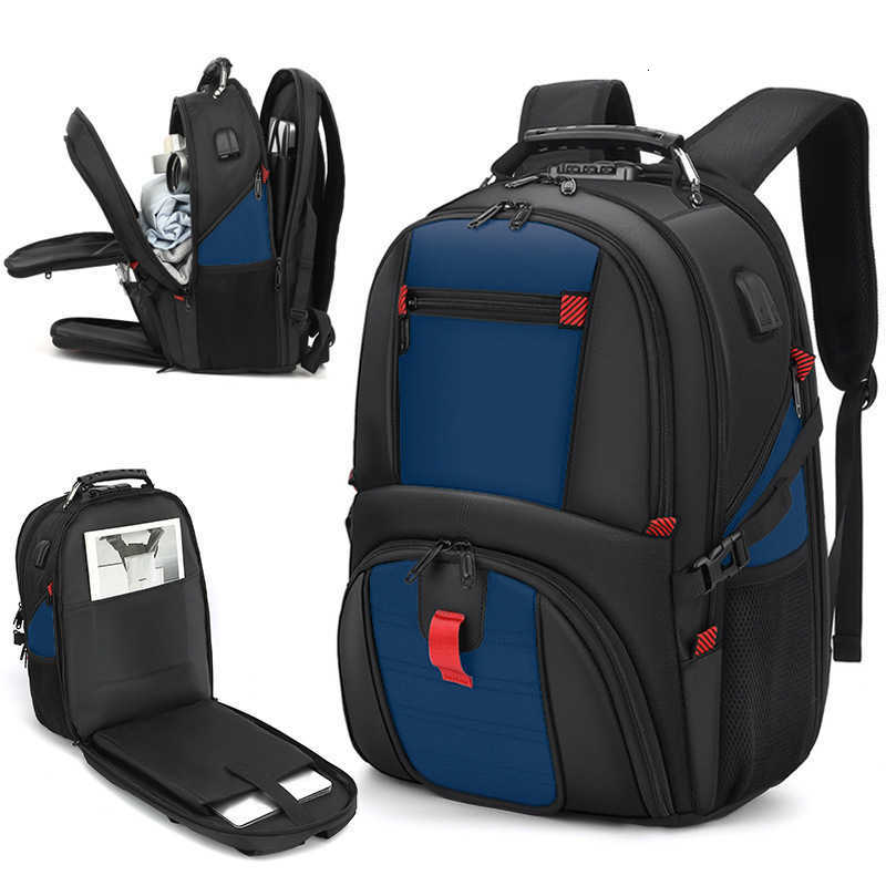 Computer backpack with large capacity and multiple functions - USB dual-shoulder bag - Multi-functional travel bag R260612