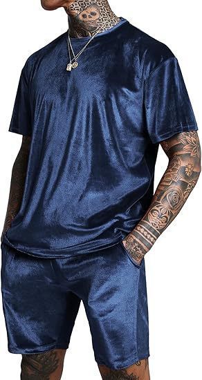 2025 Solid Color Sports Fitness Clothing Casual Running Short Sleeve Set DeRong
