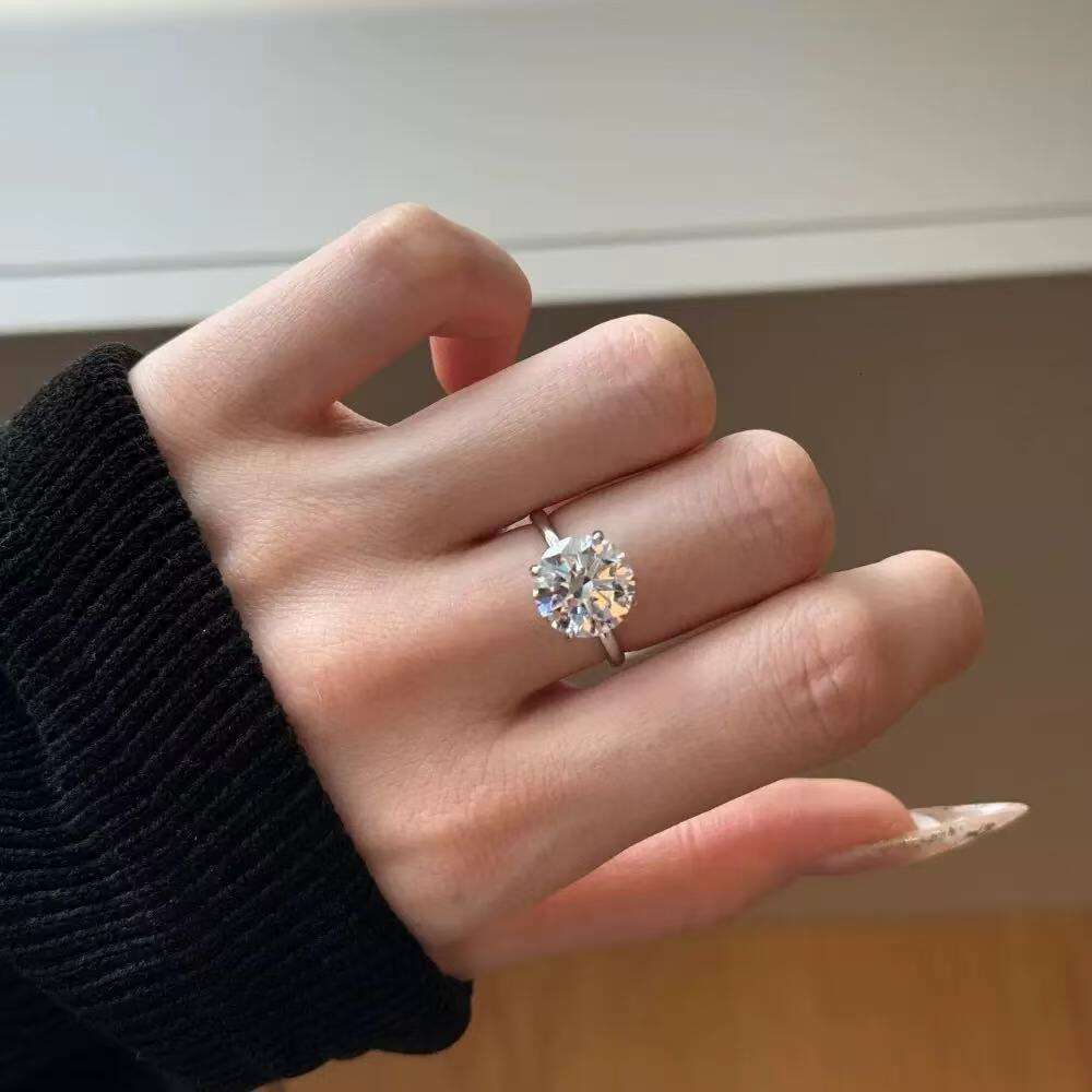 Women's Engagement Rings 1.5Ct-5ct Lab Grown Diamonds E Color VVS2 Clarity Classic Design 14K Solid Gold Wedding Anniversary - view 4