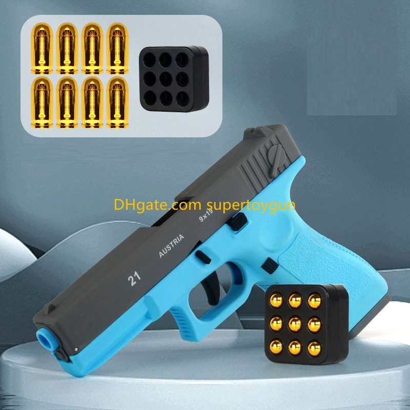 Automatic Shell Ejection Pistol Toy Gun Blaster Model For Adults Kids Outdoor Games