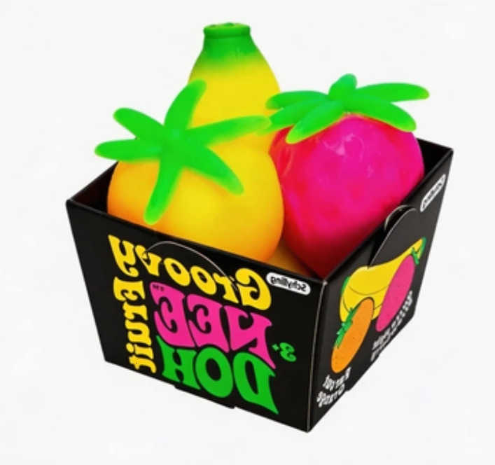 Schylling Nee Doh Fruit 3PCS squishy toy Banana Orange Strawberry Slow Rising Anxiety Relief Relaxing Accessory stress relief M260613